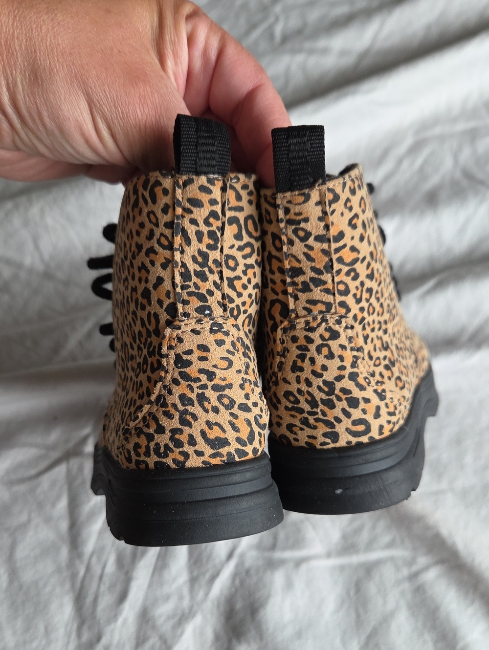 Leopard Print Lace-Up Boot - Picture 6 of 6